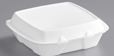 polystyrene takeout container